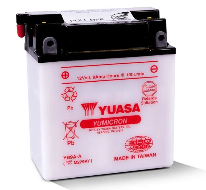Yuasa YB9A-A YUMICRON-12 Volt Battery - YUAM229AY