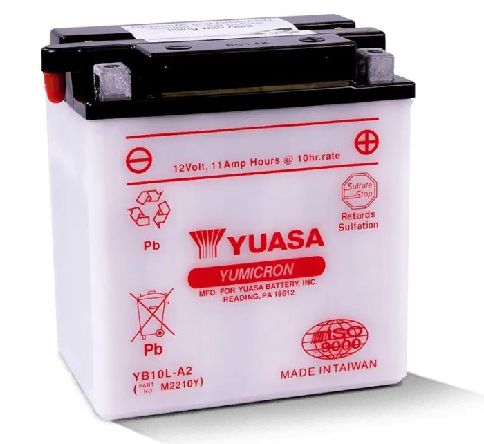 Yuasa YB10L-A2 YUMICRON-12 Volt Battery - YUAM2210Y