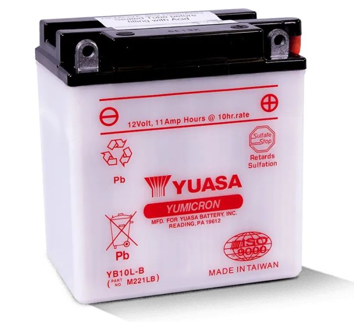 Yuasa YB10L-B YUMICRON-12 Volt Battery - YUAM221LB