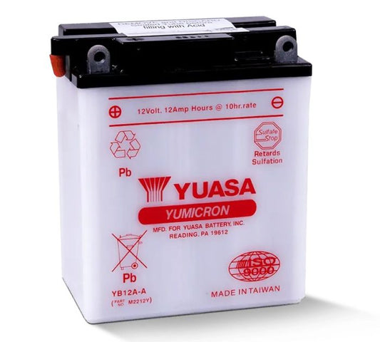 Yuasa YB12A-A YUMICRON-12 Volt Battery - YUAM2212Y