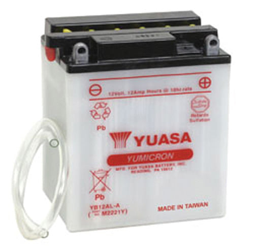 Yuasa YB12AL-A YUMICRON-12 Volt Battery - YUAM2221Y