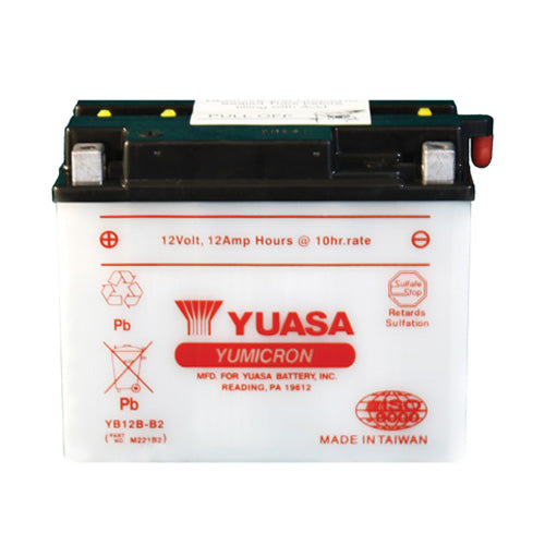 Yuasa YB12B-B2 YUMICRON-12 Volt Battery - YUAM221B2