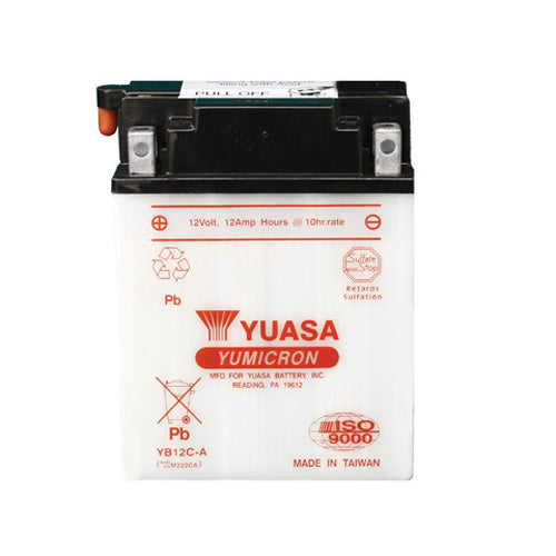 Yuasa YB12C-A YUMICRON-12 Volt Battery - YUAM222CA