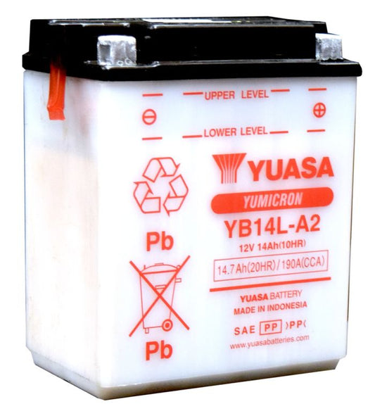 Yuasa YB14L-A2 YUMICRON-12 Volt Battery - YUAM2214YIND