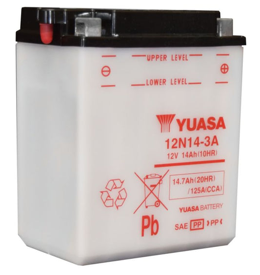Yuasa 12N14-3A Conventional 12 Volt Battery - YUAM2241B