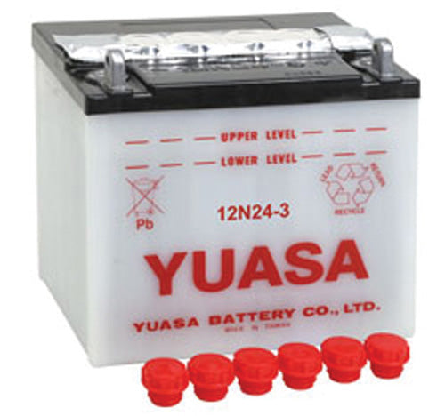 Yuasa 12N24-3 Conventional 12 Volt Battery - YUAM2224D