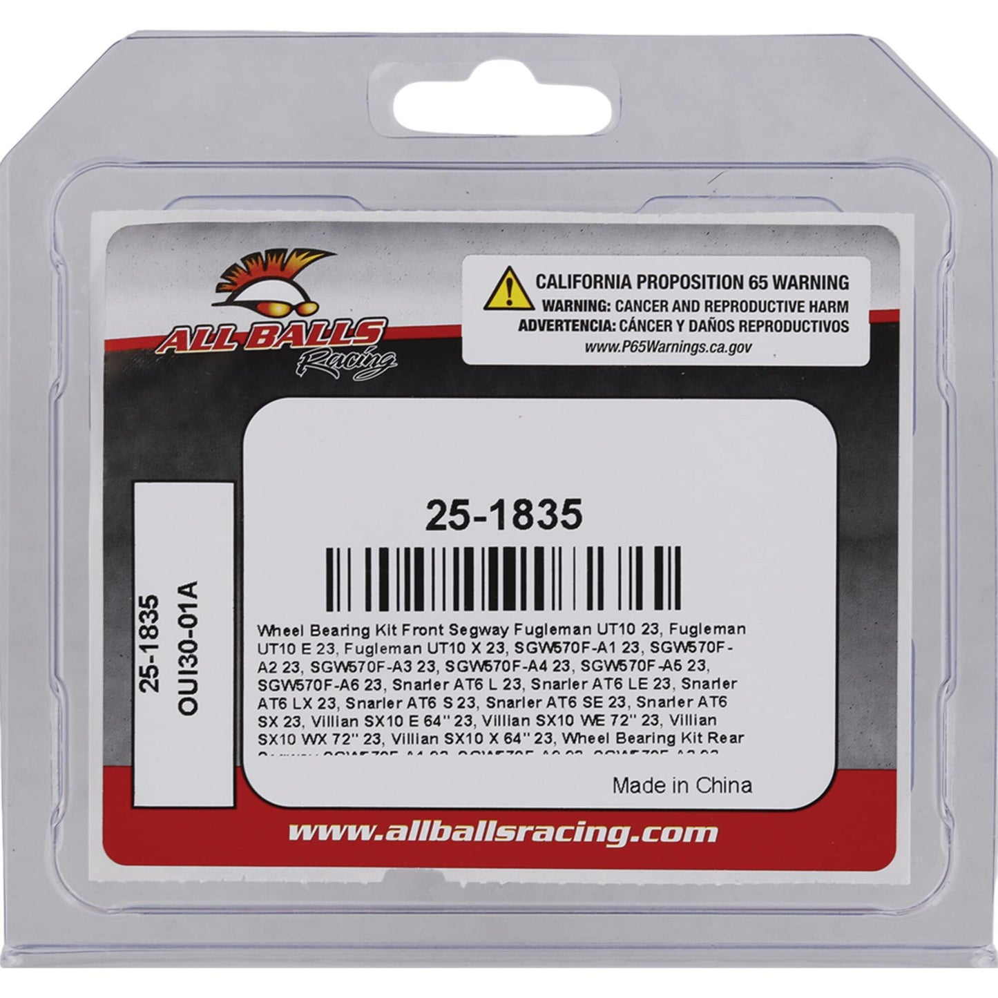 All Balls Wheel Bearing Kits — MPN 25-1835