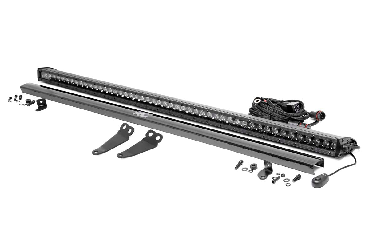 LED Light Kit | Lower Windshield | 50" Black Single Row | Polaris General XP 4 1000 