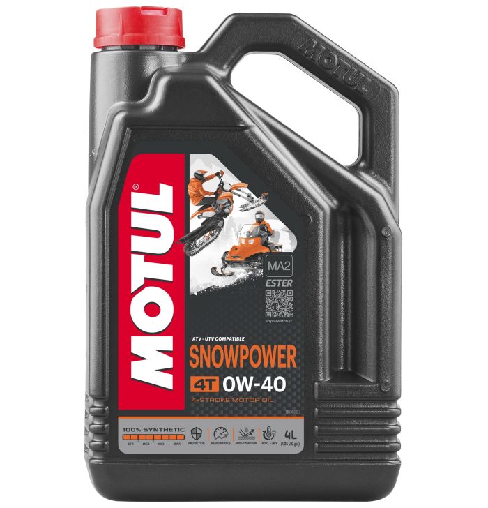 Motul - Snowpower 4T 0W40, 4 Liter - 105892
