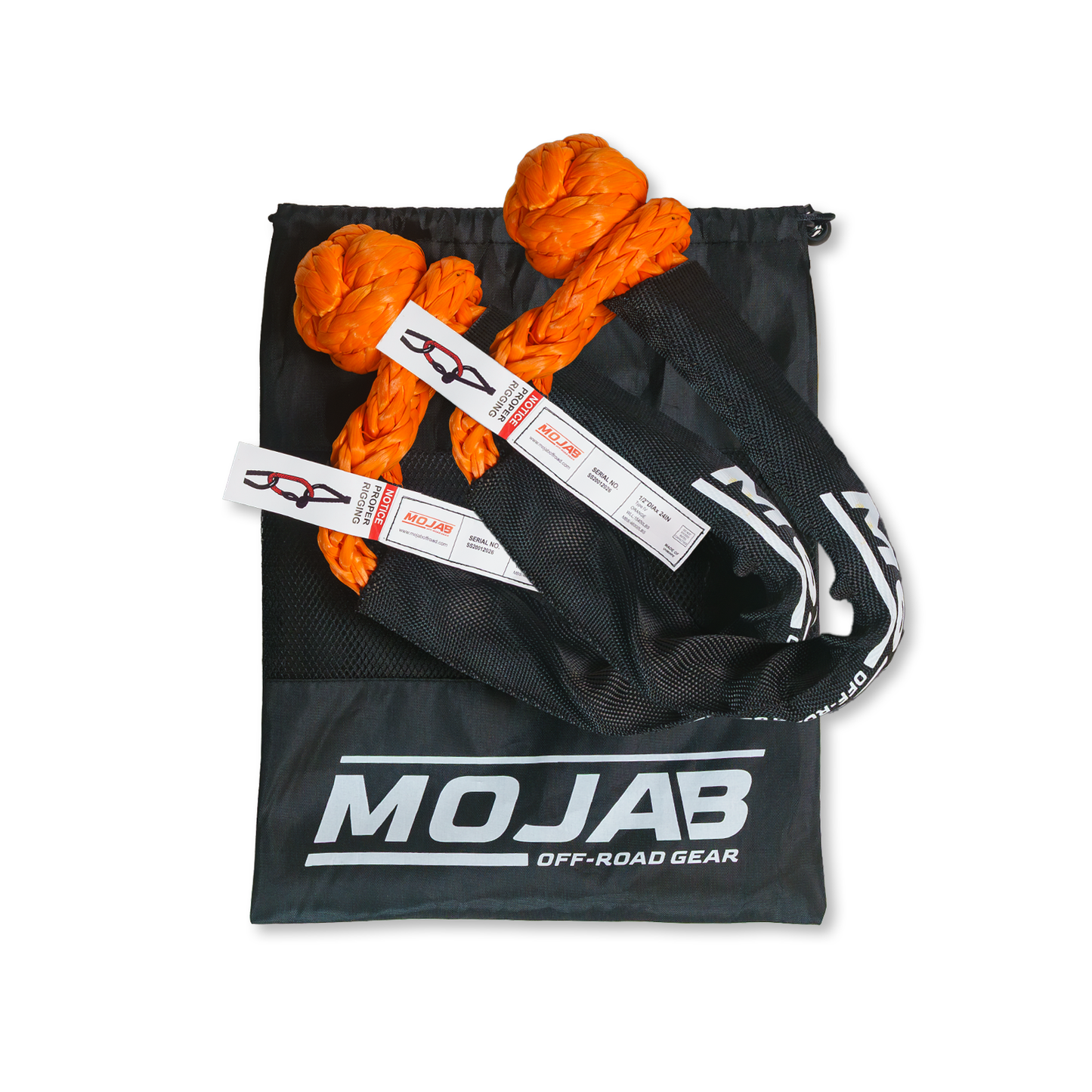 Soft Shackle 1/2'' x 24” with sleeve and bag (Set of 2 Shackles) (Lifetime Warranty)