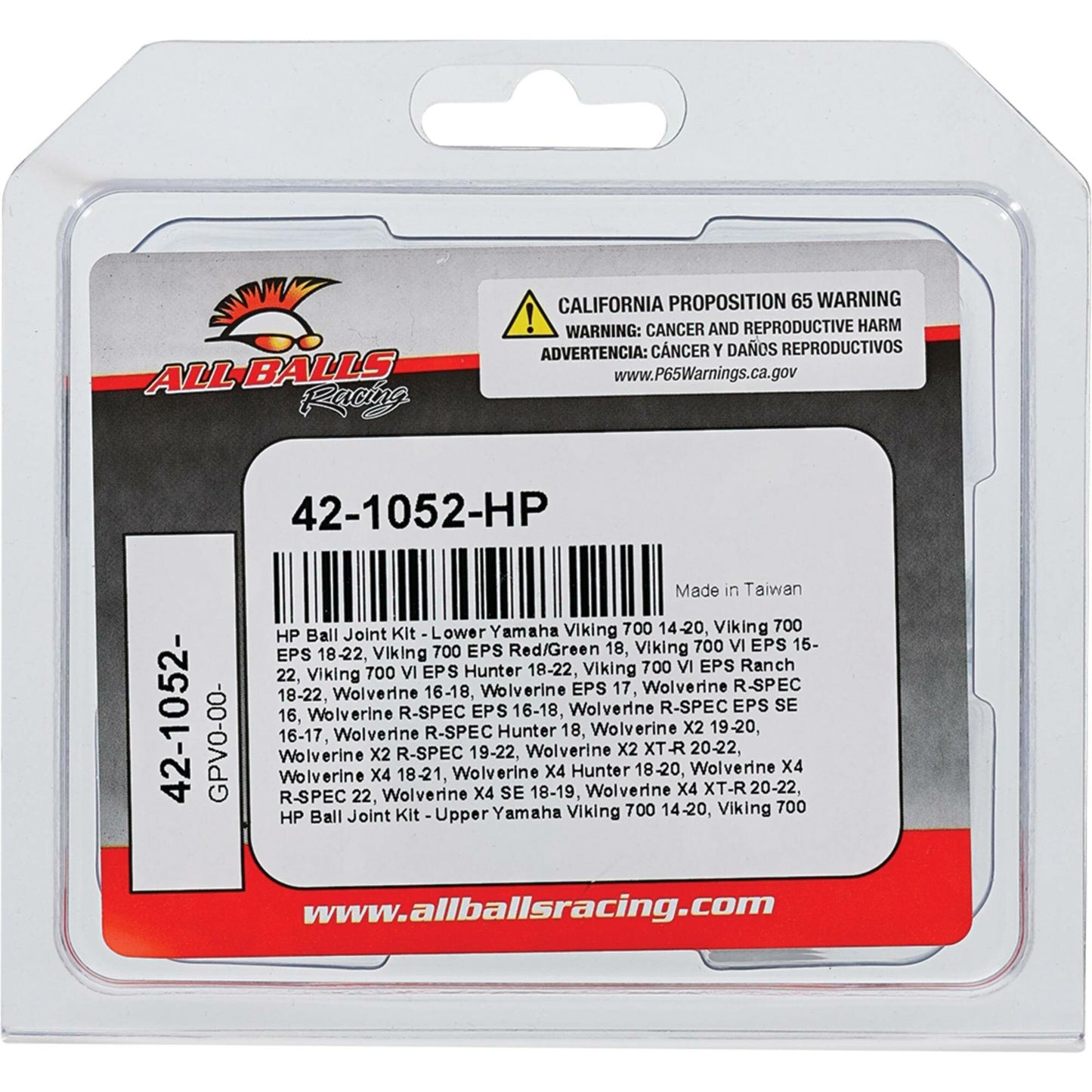 All Balls High Performance Ball Joint — MPN 42-1052-HP