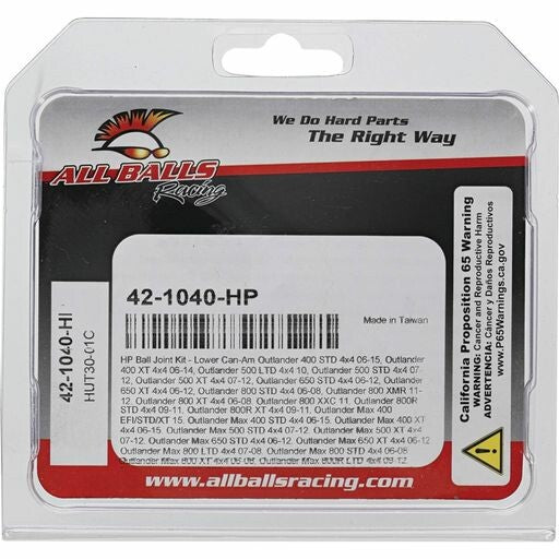 All Balls High Performance Ball Joint — MPN 42-1040-HP