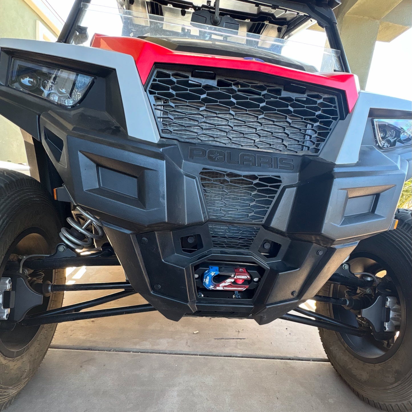 Side By Side / UTV Aluminum Recessed Winch Shackle with Fairlead Kit. (LIFE TIME WARRANTY*)