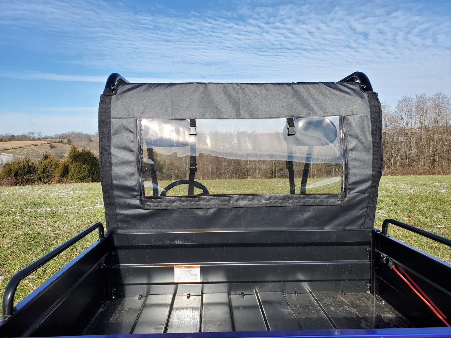 Bison 400U/200U/200P - Soft Back Panel (BISSSR-BCK-BLK) - 3 Star UTV