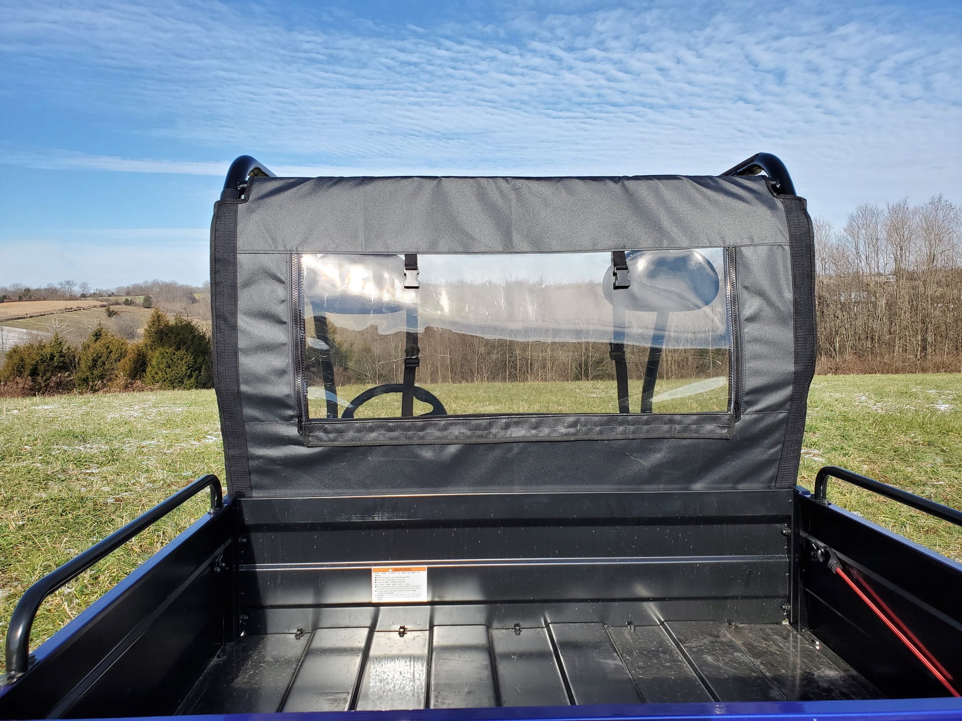 Bison 400U/200U/200P - Soft Back Panel (BISSSR-BCK-BLK) - 3 Star UTV