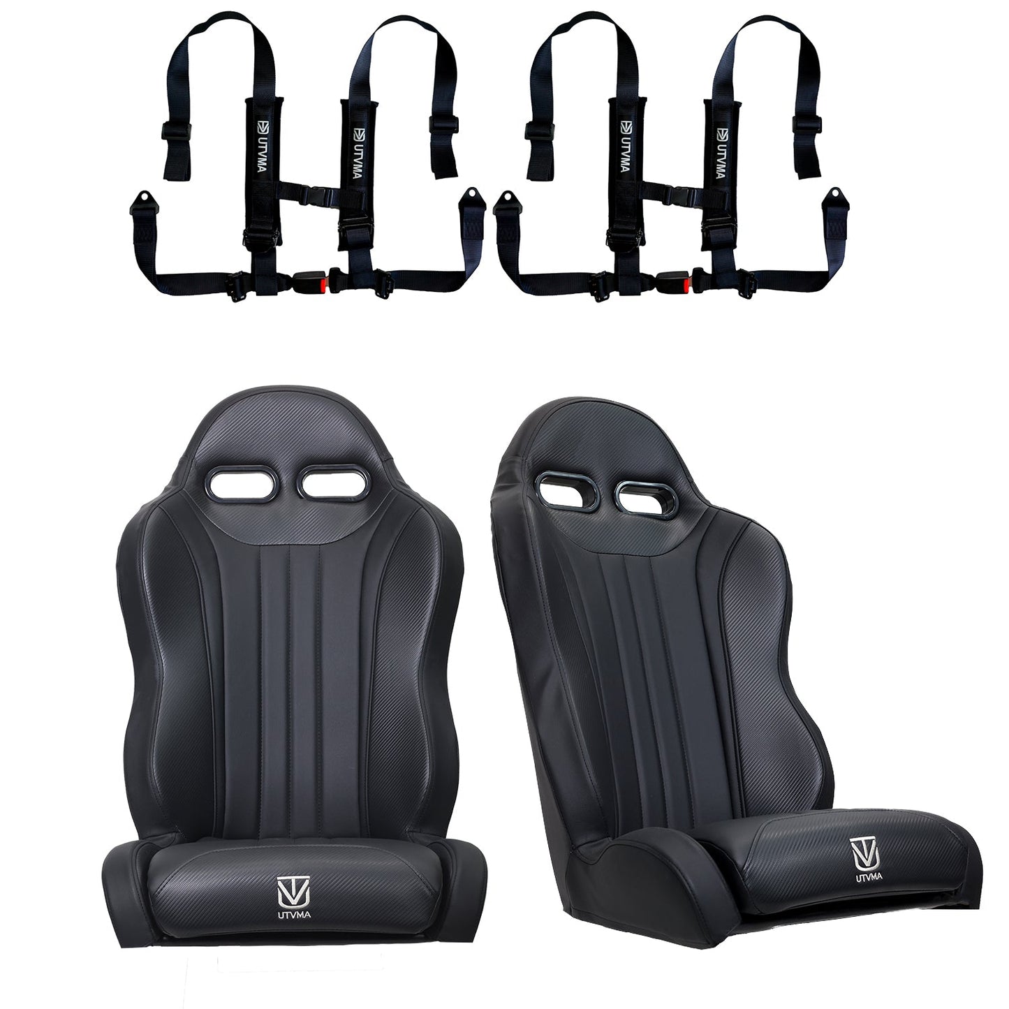 RZR PRO (Turbo R, Pro R, Pro) 2 and 4 Seater Suspension "Weekender" Series Pair of Front Bucket Seats W/ Quick Mount Bracket (2020-2025)