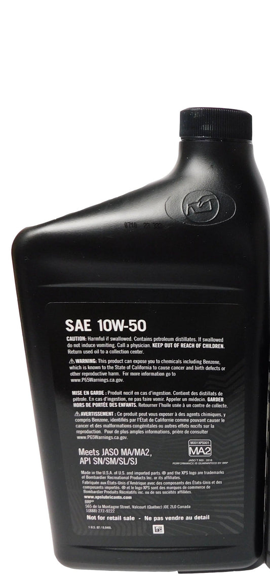 2018 Can-Am Maverick X3 OEM 10W-50 Full Synthetic Oil Change  C49