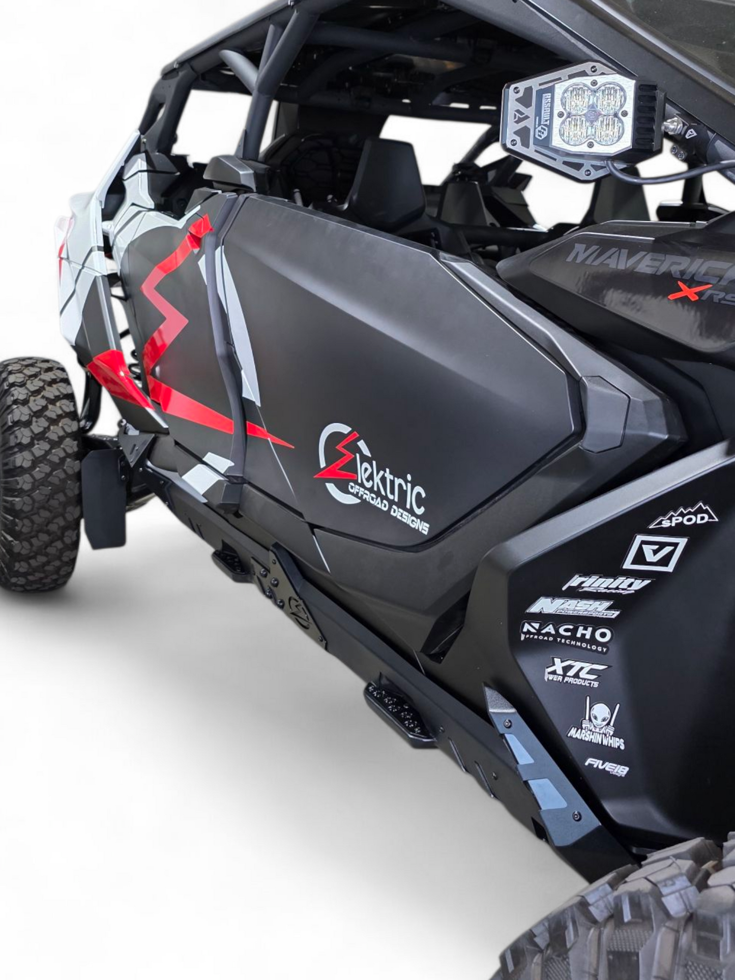2024+ Can Am Maverick R Volt Rocker Steps 4 Seat - RQRGA0001