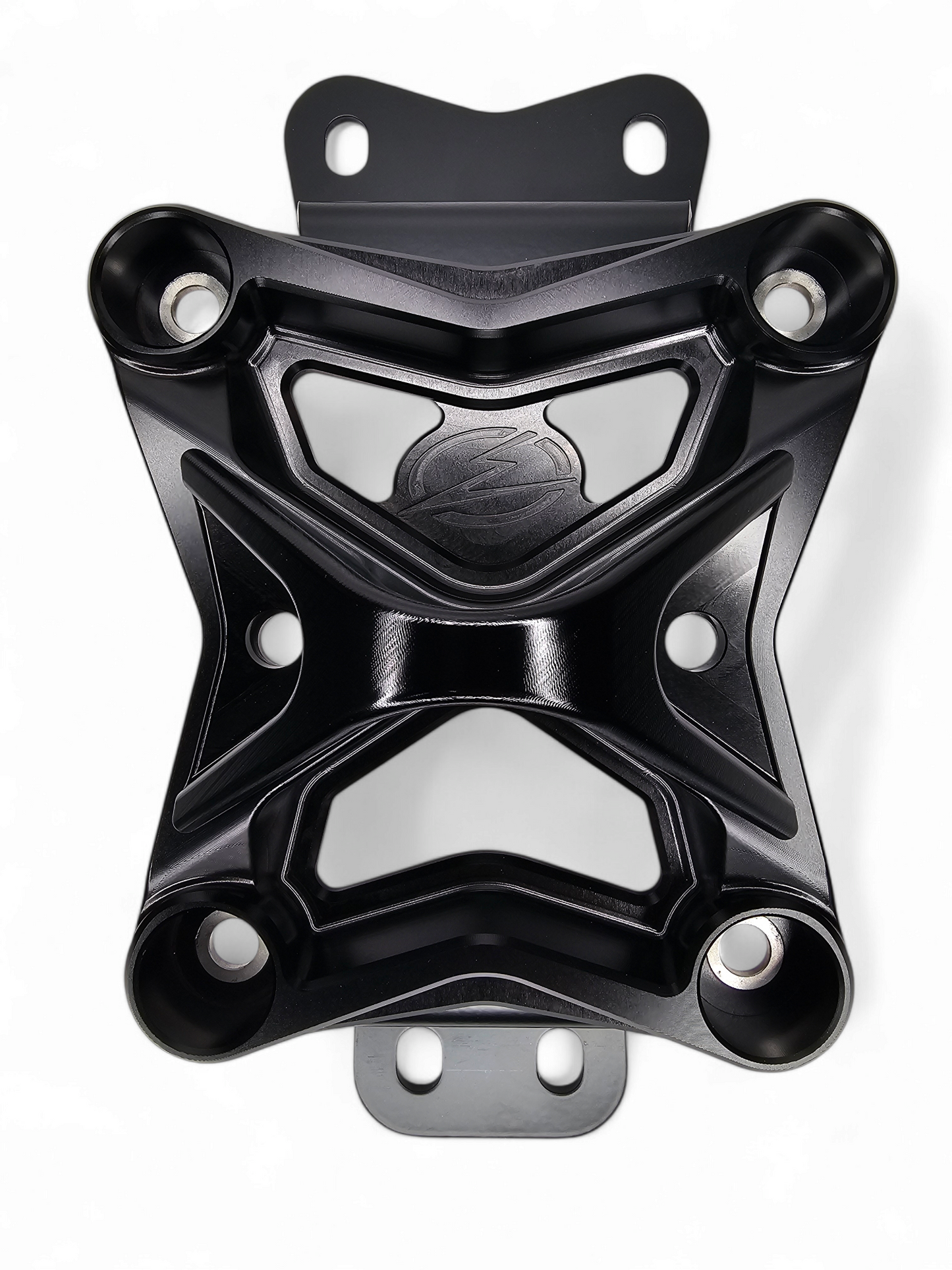2022 to Current Can Am X3 10 Bolt Radius Rod Plate with Pull Hook (Black) - RRP210014
