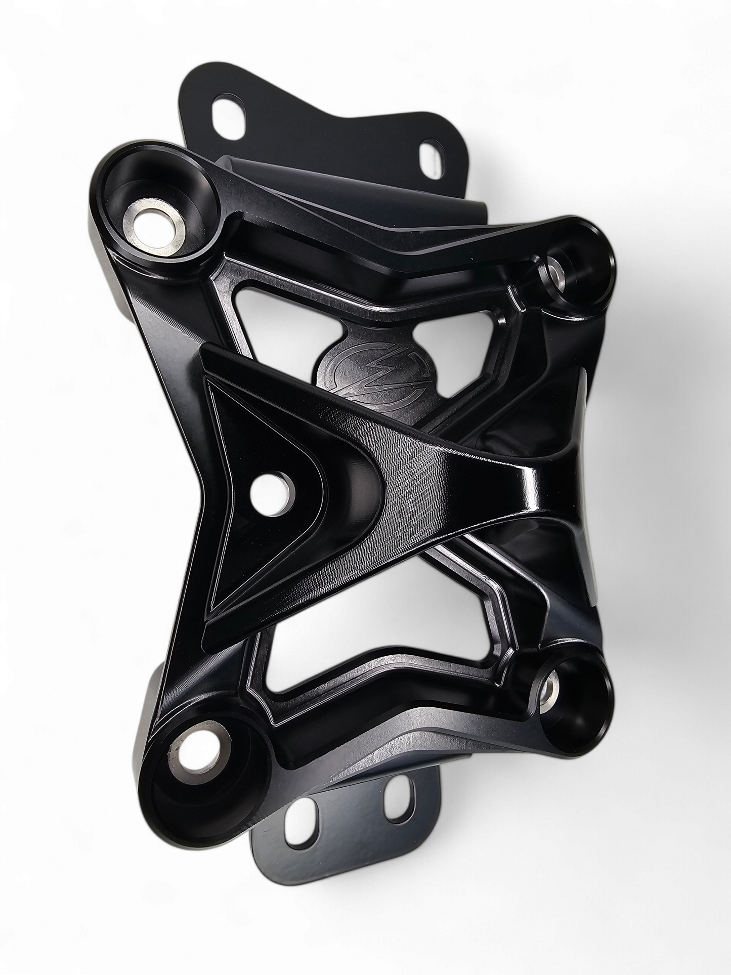 2022 to Current Can Am X3 10 Bolt Radius Rod Plate with Pull Hook (Black) - RRP210014