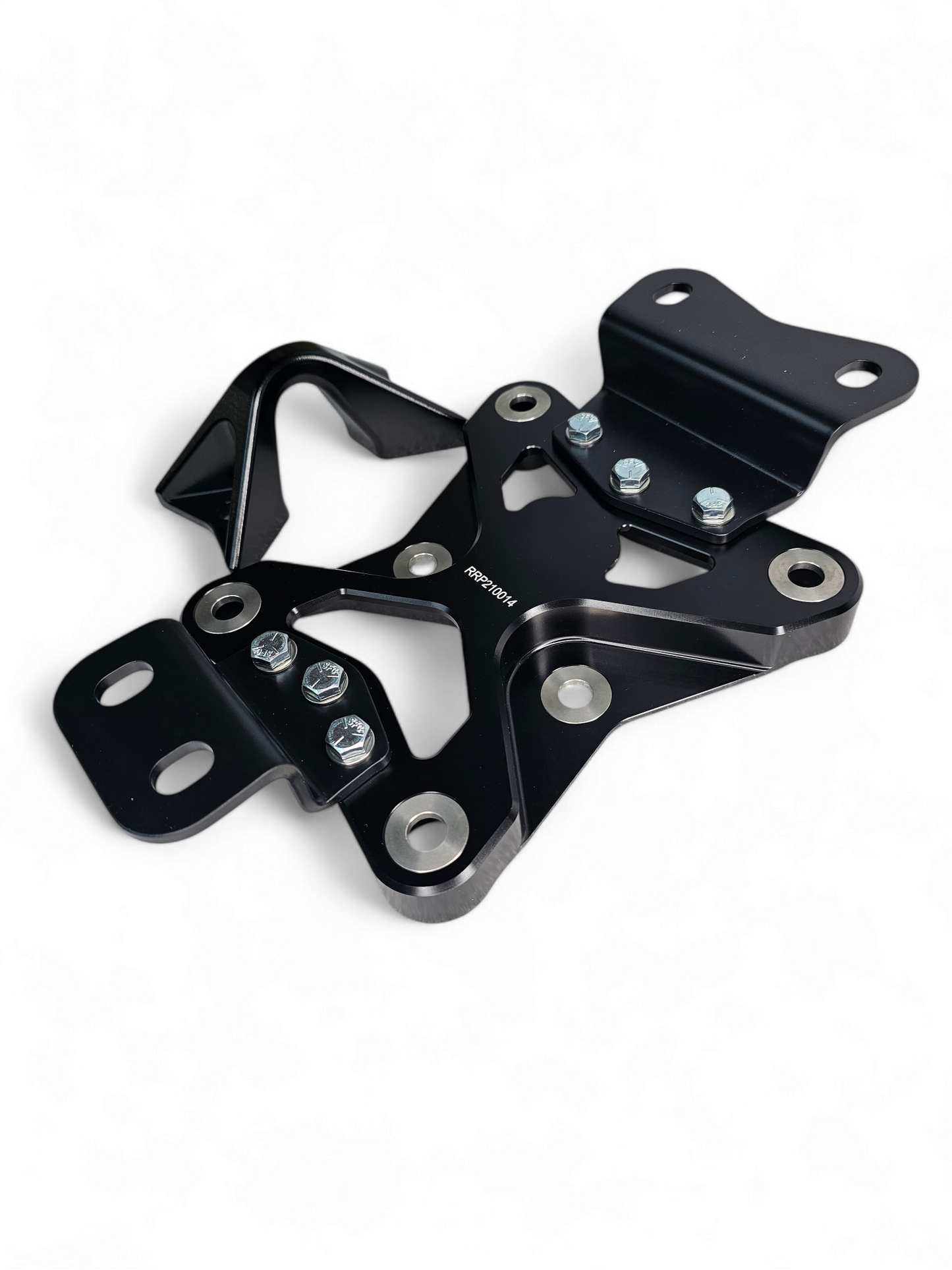 2022 to Current Can Am X3 10 Bolt Radius Rod Plate with Pull Hook (Black) - RRP210014
