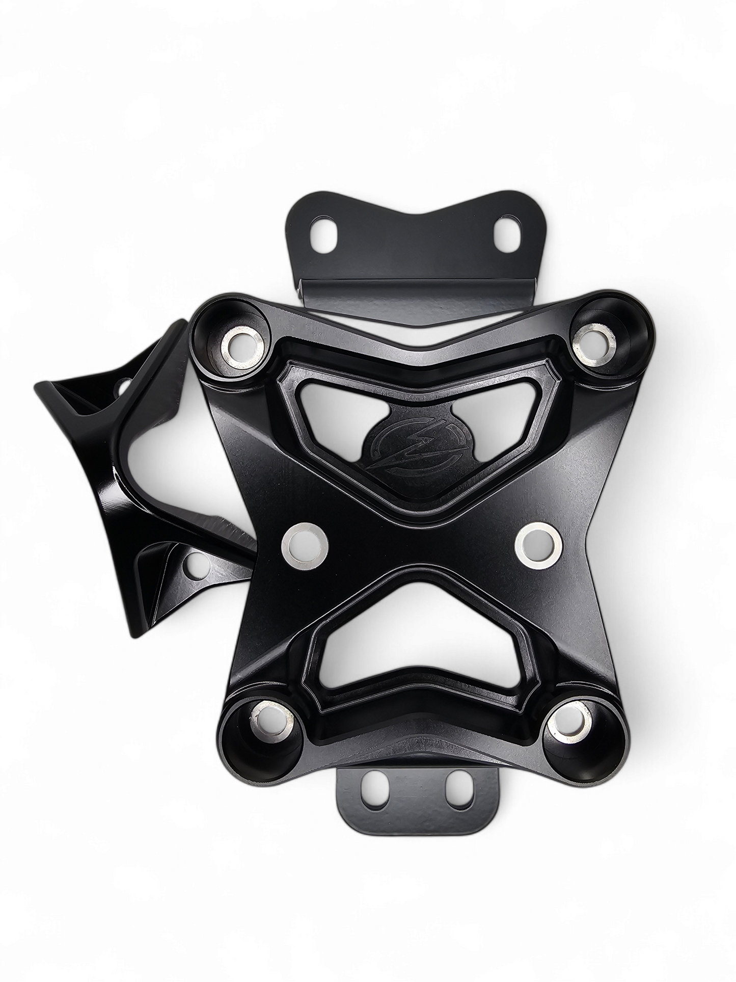 2022 to Current Can Am X3 10 Bolt Radius Rod Plate with Pull Hook (Black) - RRP210014