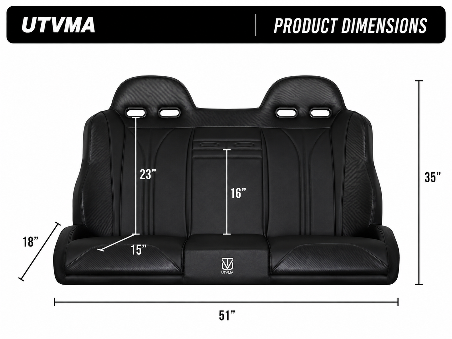 RZR PRO XP/ Pro S/ Pro R Rear Bench Seat W Harnesses (2025+)