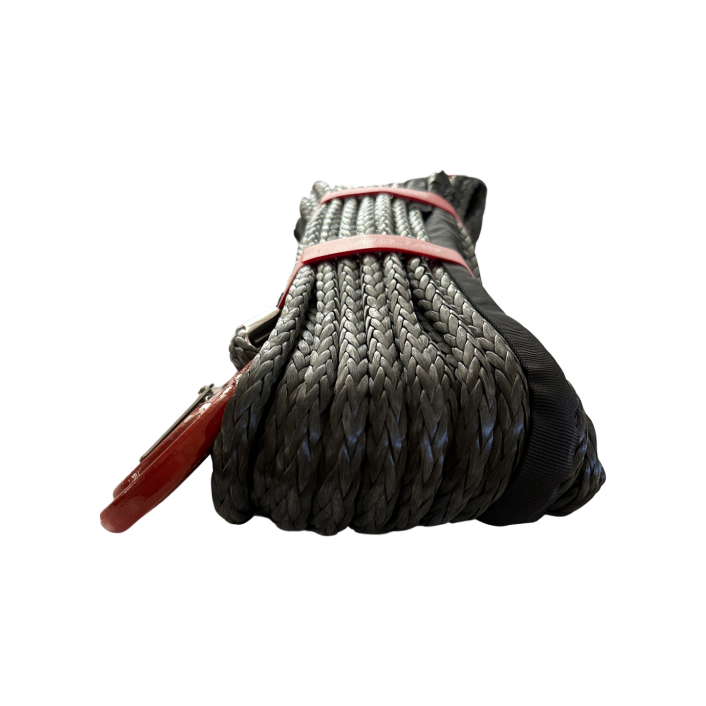 3/8'' x 85' Synthetic Winch Rope with forged winch hook