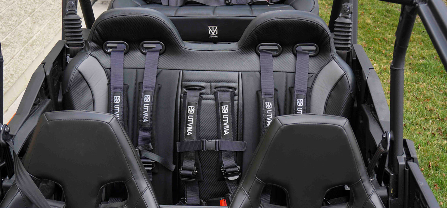 Maverick Sport Max Rear Bench with Harnesses (2019+)