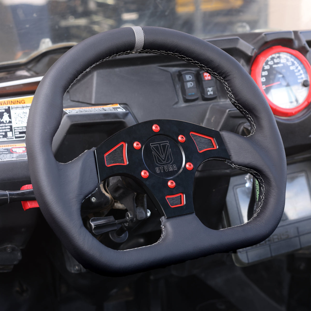 UTVMA DriftX Leather Steering Wheel With Hub