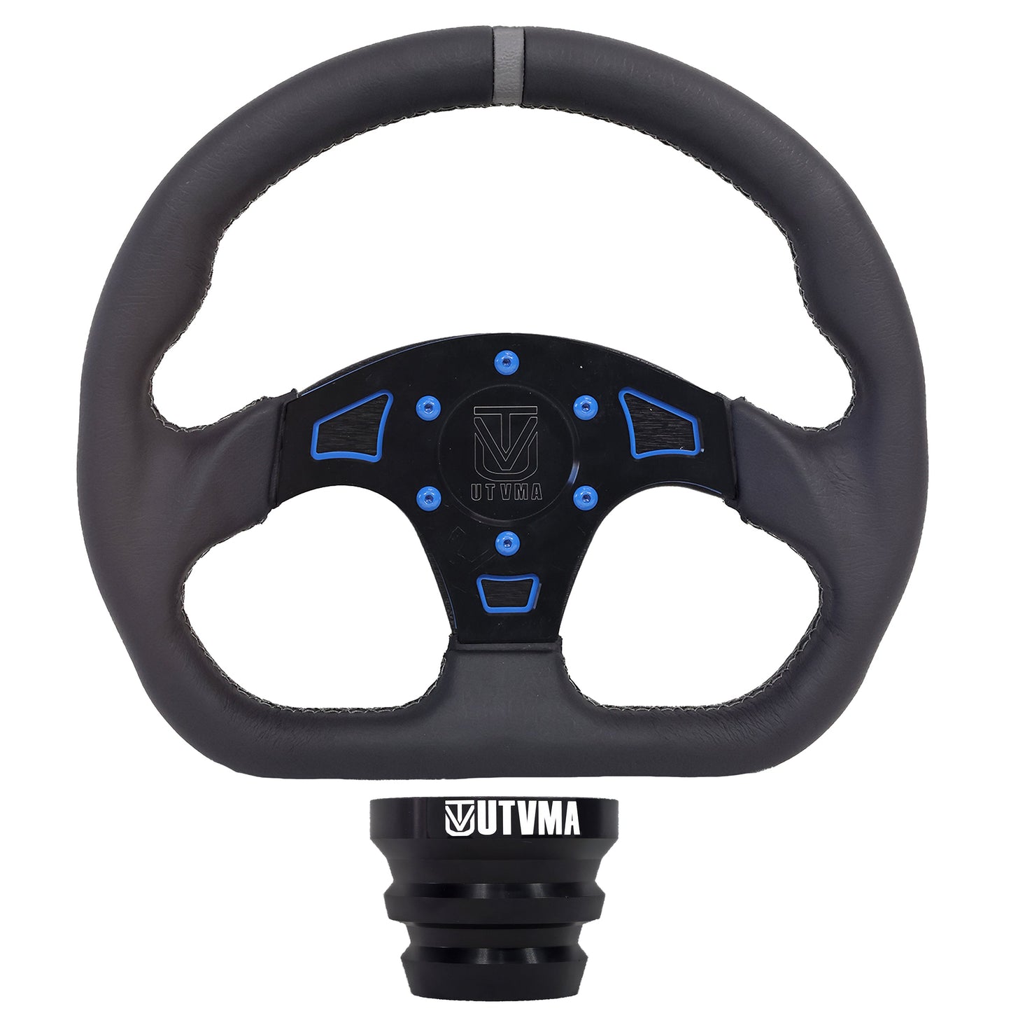 UTVMA DriftX Leather Steering Wheel With Hub (Polaris and Can Am Models)
