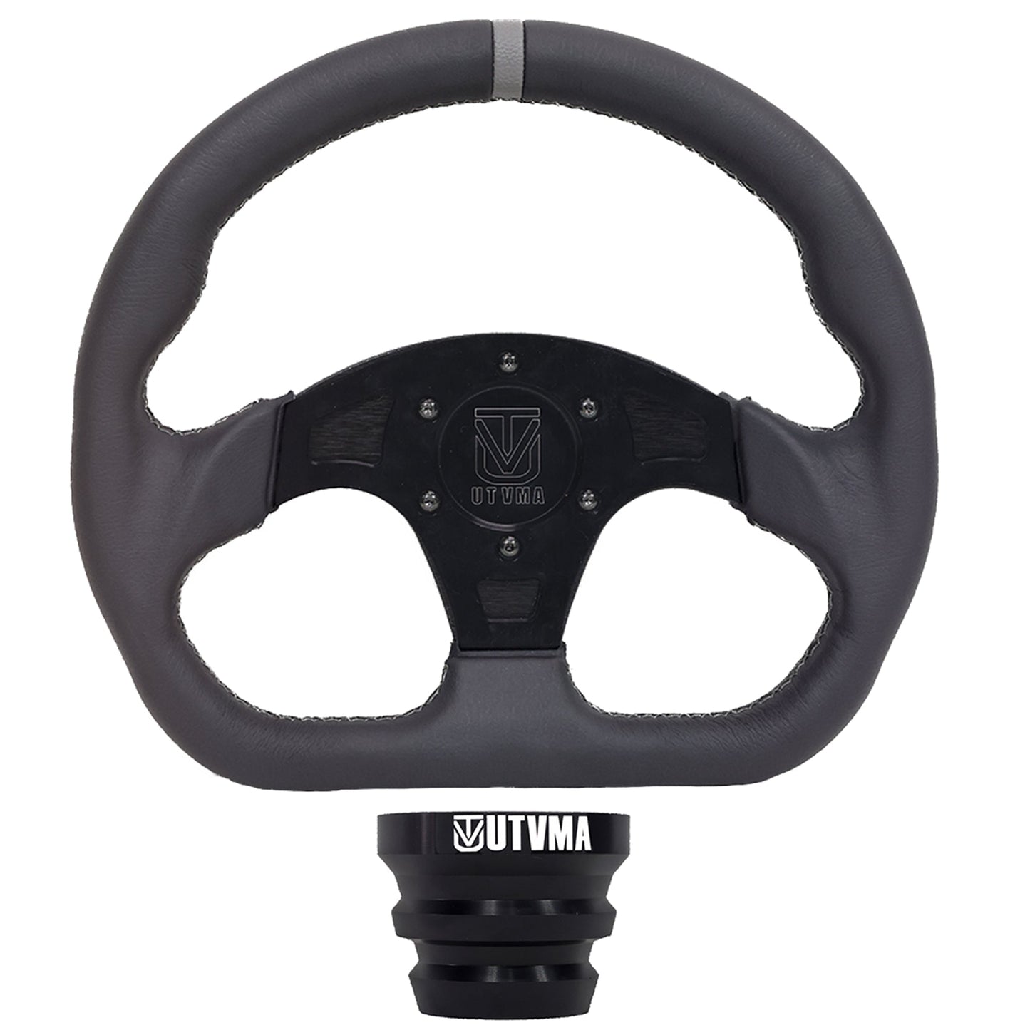 UTVMA DriftX Leather Steering Wheel With Hub (Polaris and Can Am Models)