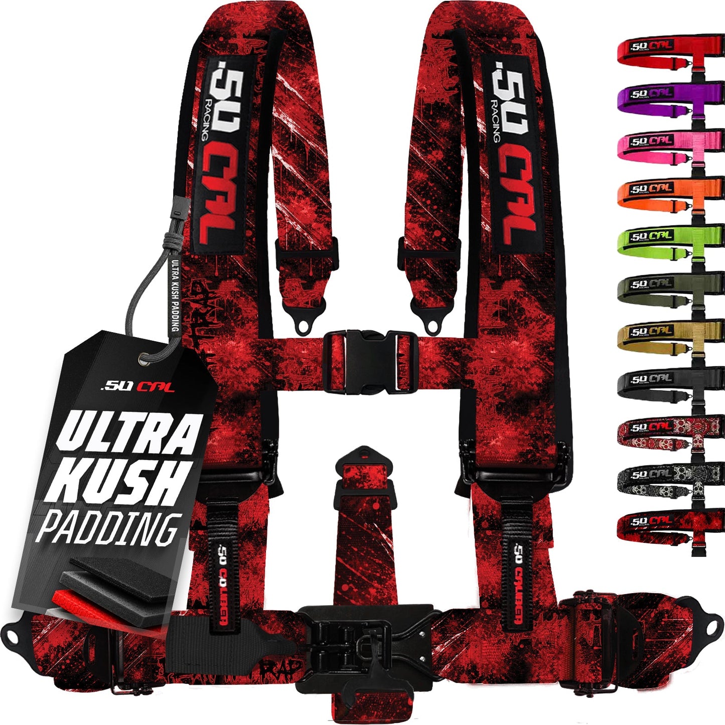 2" & 3" 4pt & 5pt Elite Series Race Latch "EZ" Adjust Harness