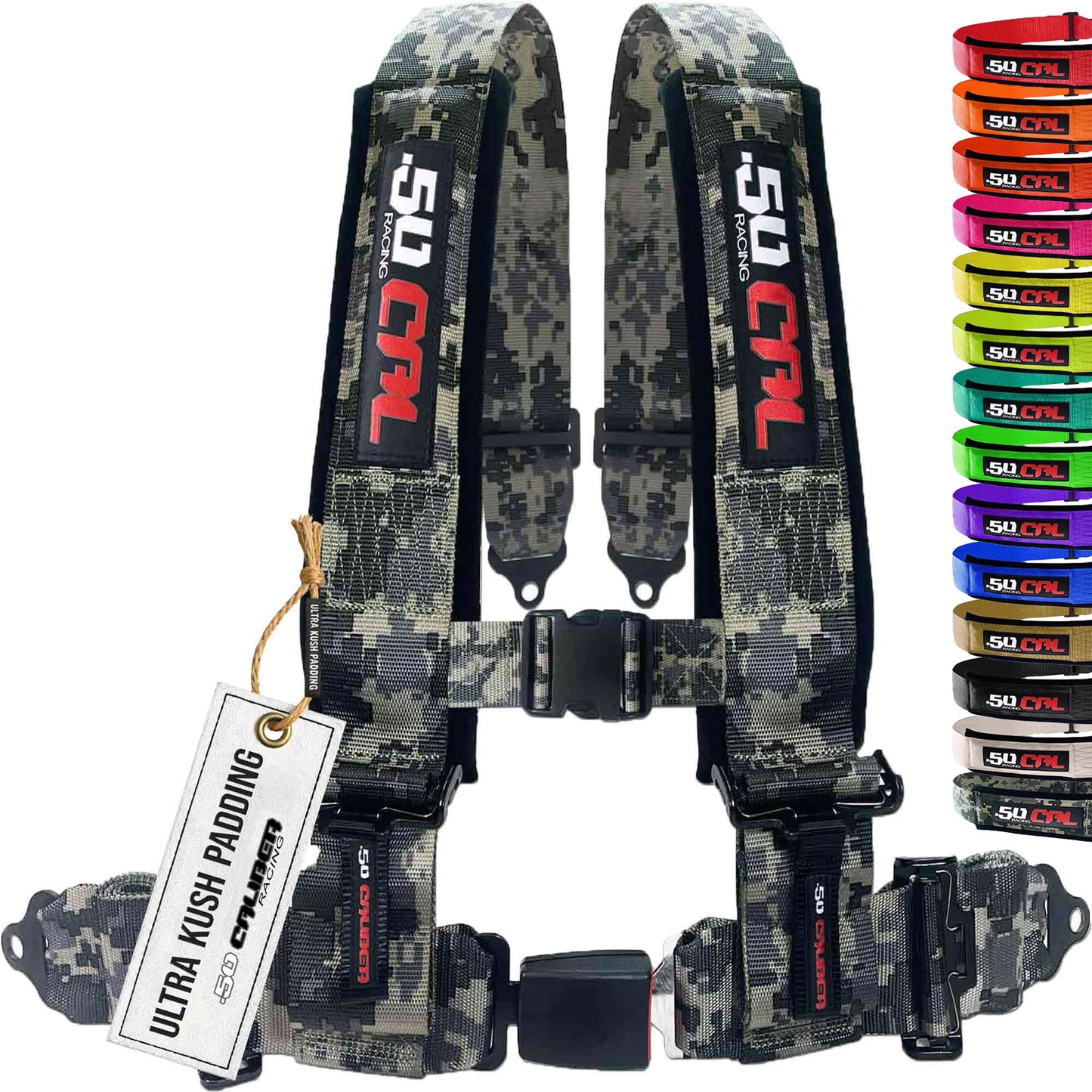 Pro Series 2" & 3" 4 point Harness with push button release