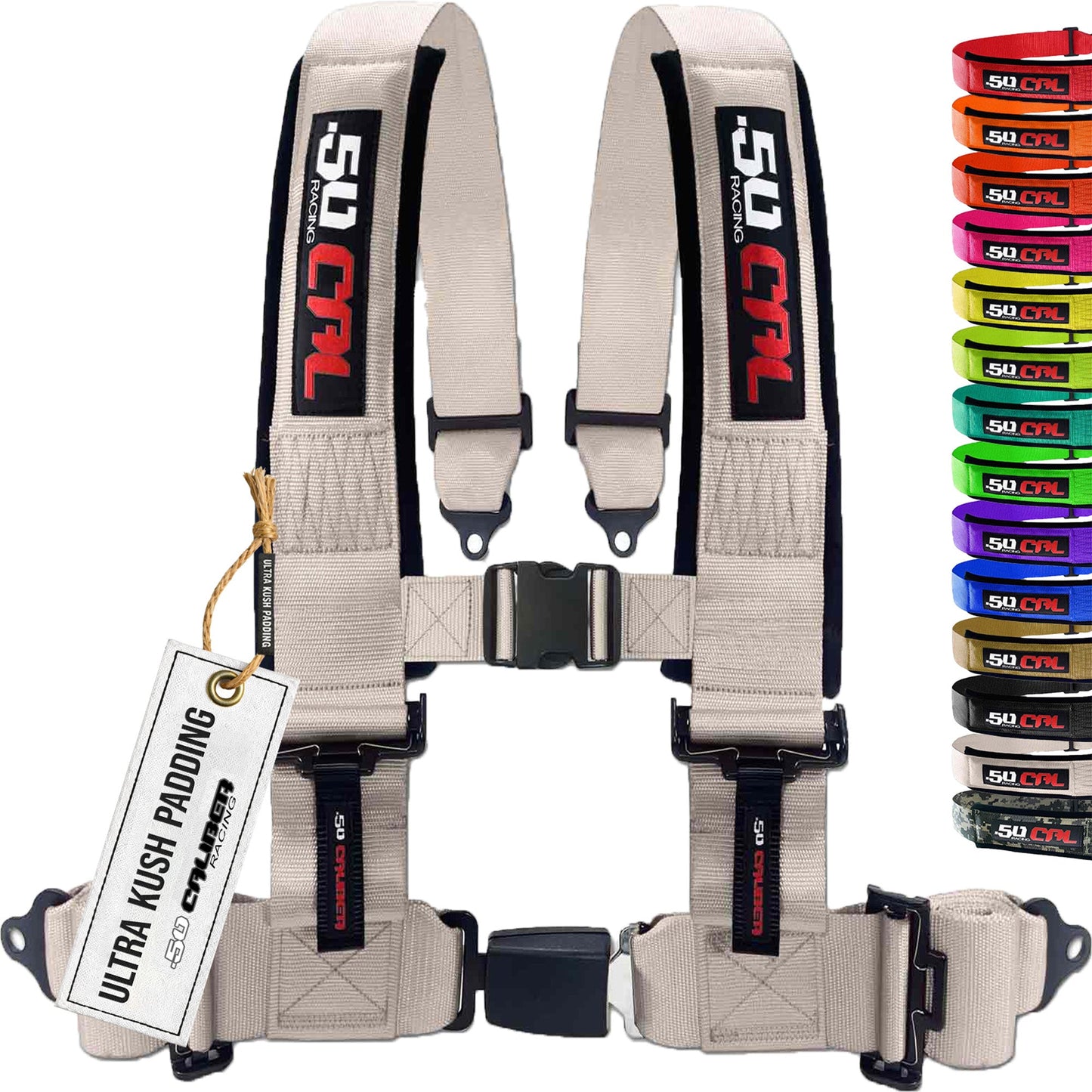 Pro Series 2" & 3" 4 point Harness with push button release