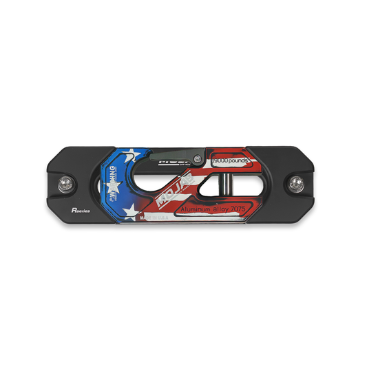 MOJAB OFFROAD American Flag Aluminum Recessed Winch Shackle wi... - MOJAB OFFROAD