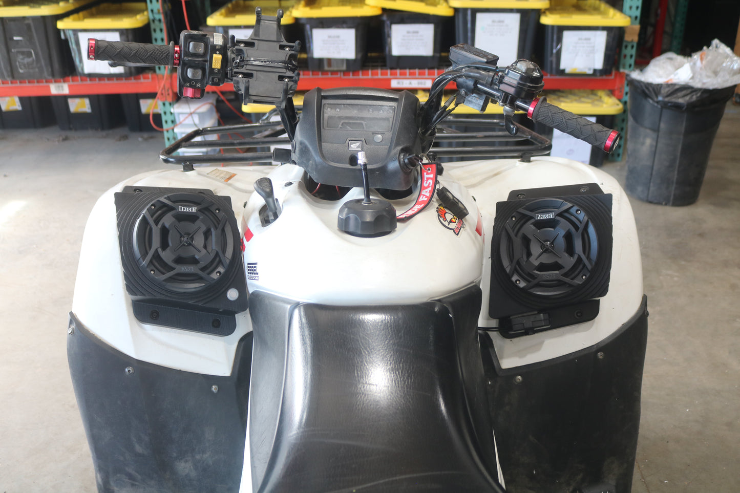 2007 to 2013 Honda Rancher 420 Waterproof Fender Speaker Pods