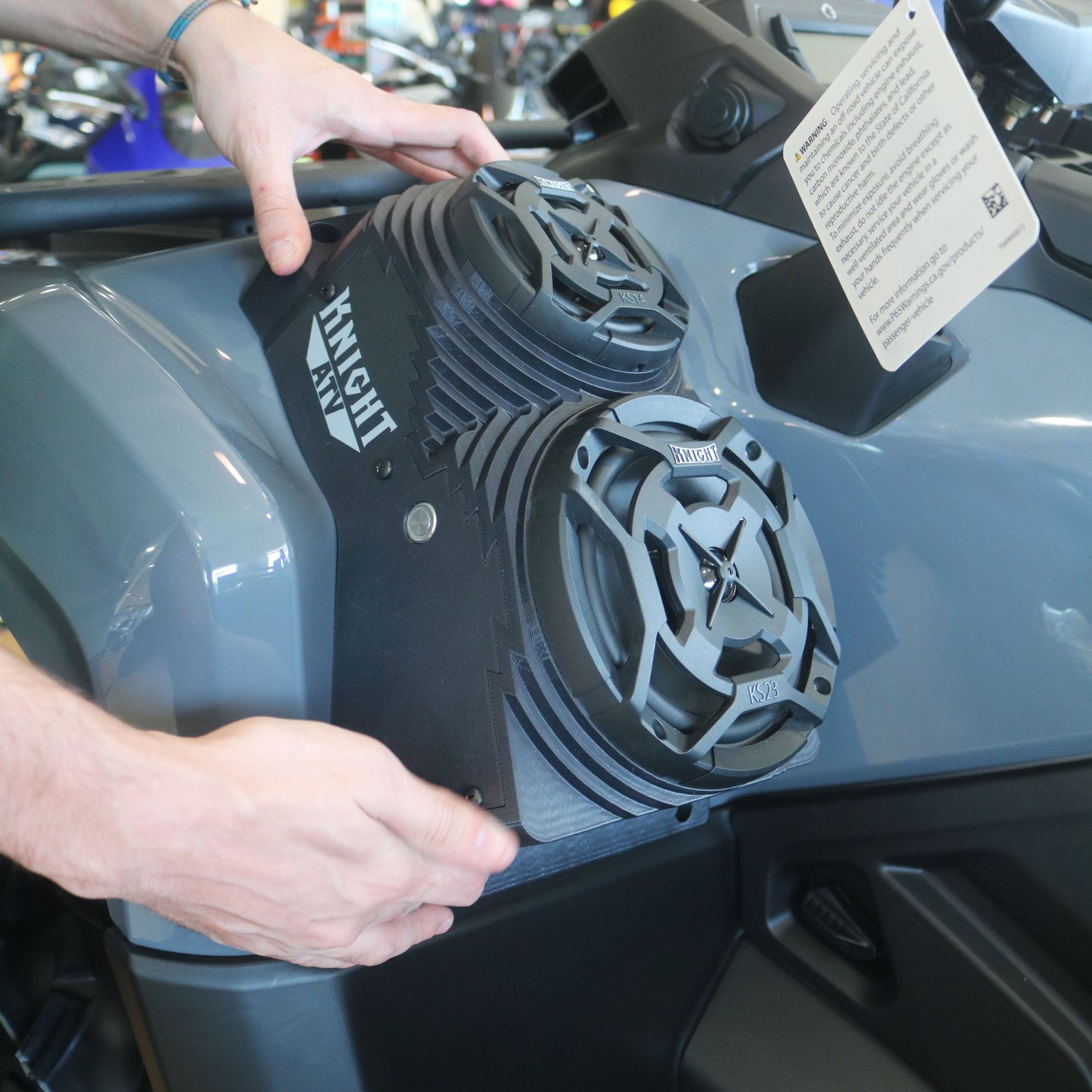 Can Am Outlander (12–25) Bluetooth LED Double ATV Surround Sound System