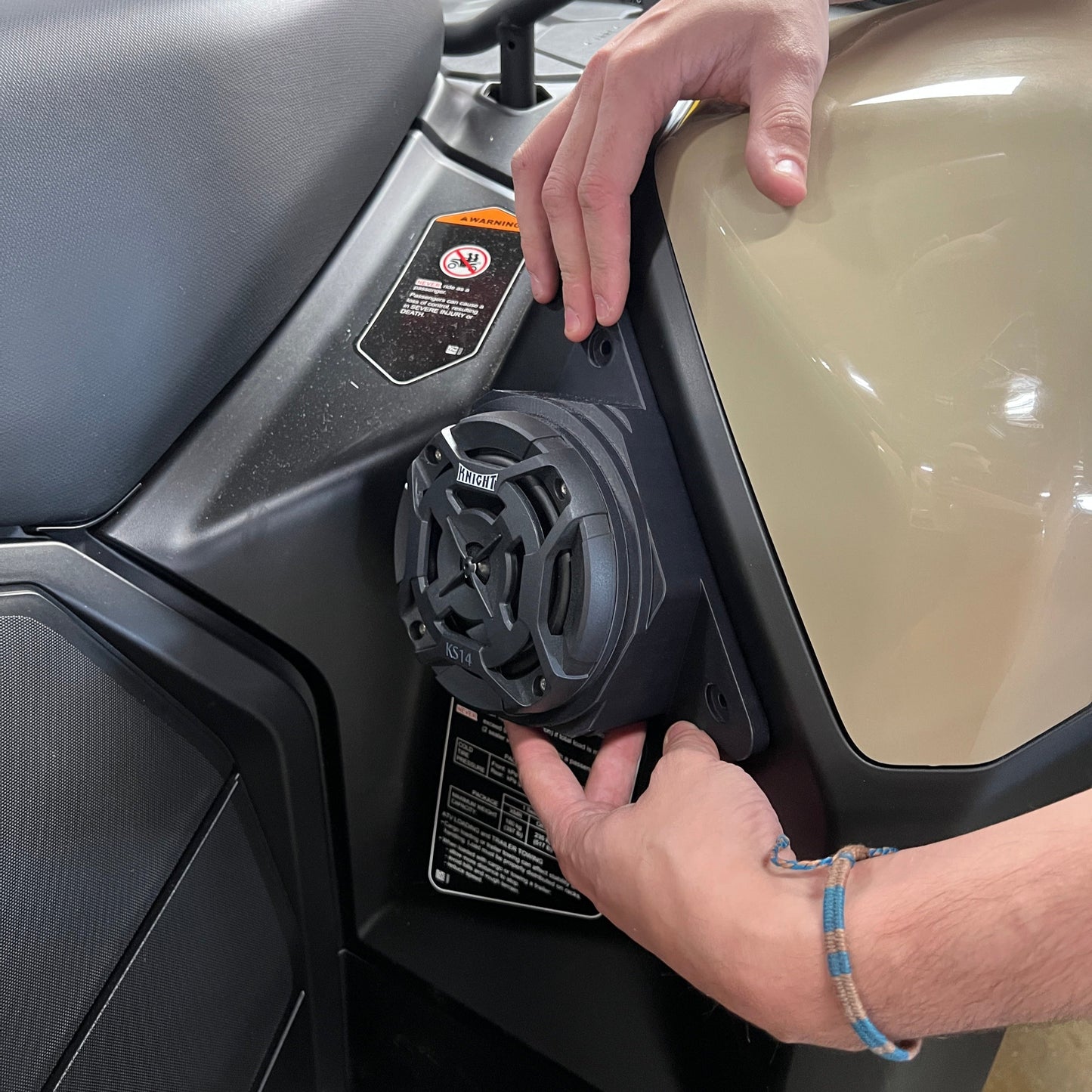 Can Am Outlander (12–25) Bluetooth LED Double ATV Surround Sound System