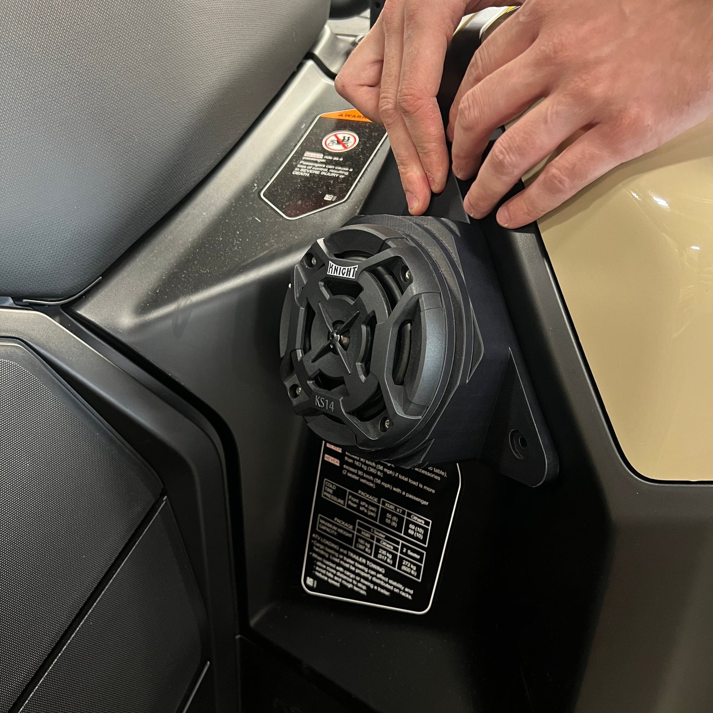 Can Am Outlander (12–25) Bluetooth LED Double ATV Surround Sound System