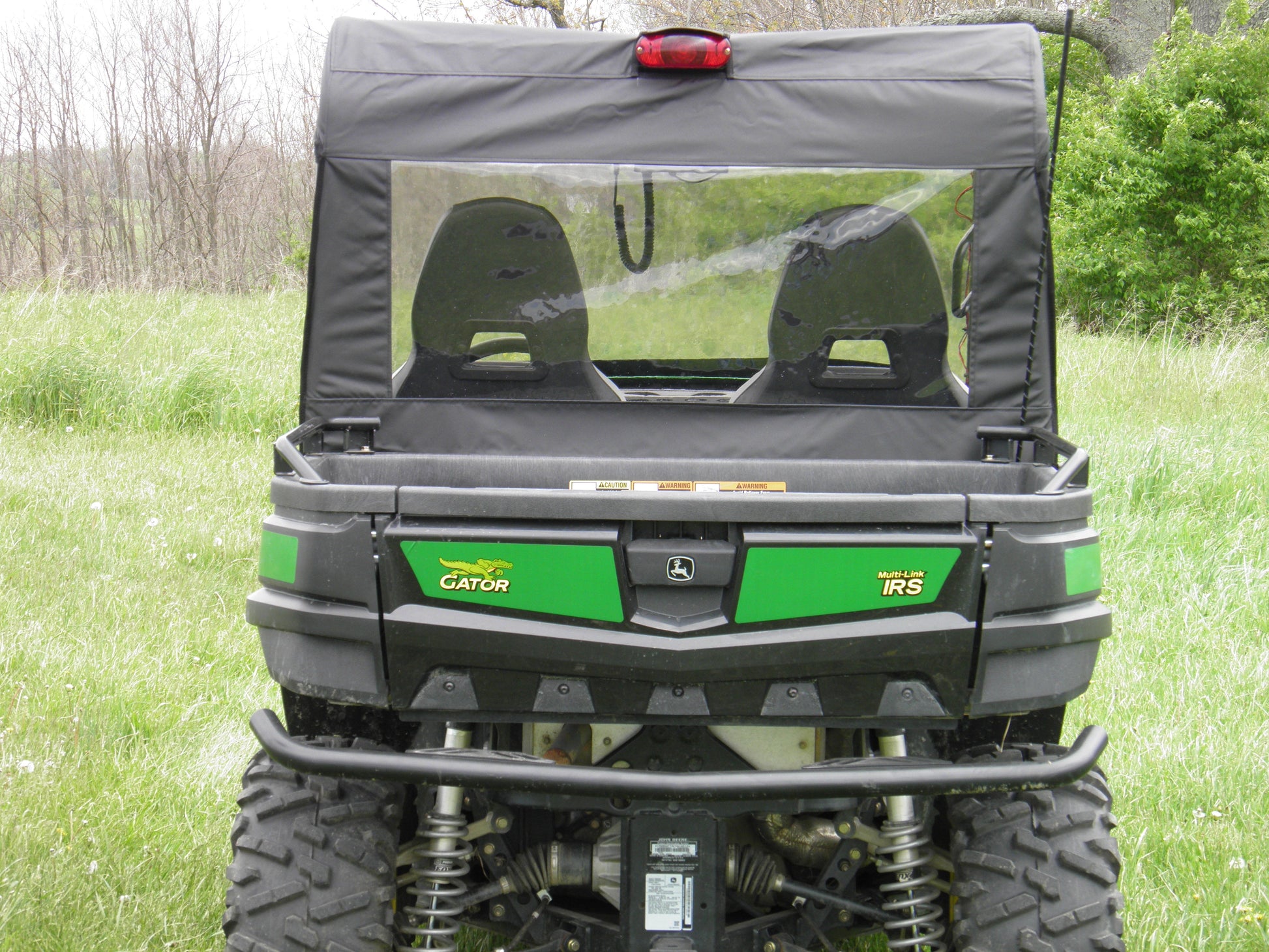 John Deere Gator 850i/860i - Soft Back Panel (JDG850-BCK-BLK) - 3 Star UTV
