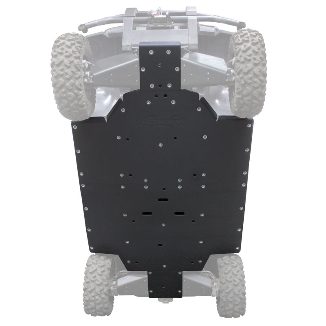 Factory UTV Kawasaki Mule Pro UHMW Skid Plate with Rock Sliders - Factory UTV