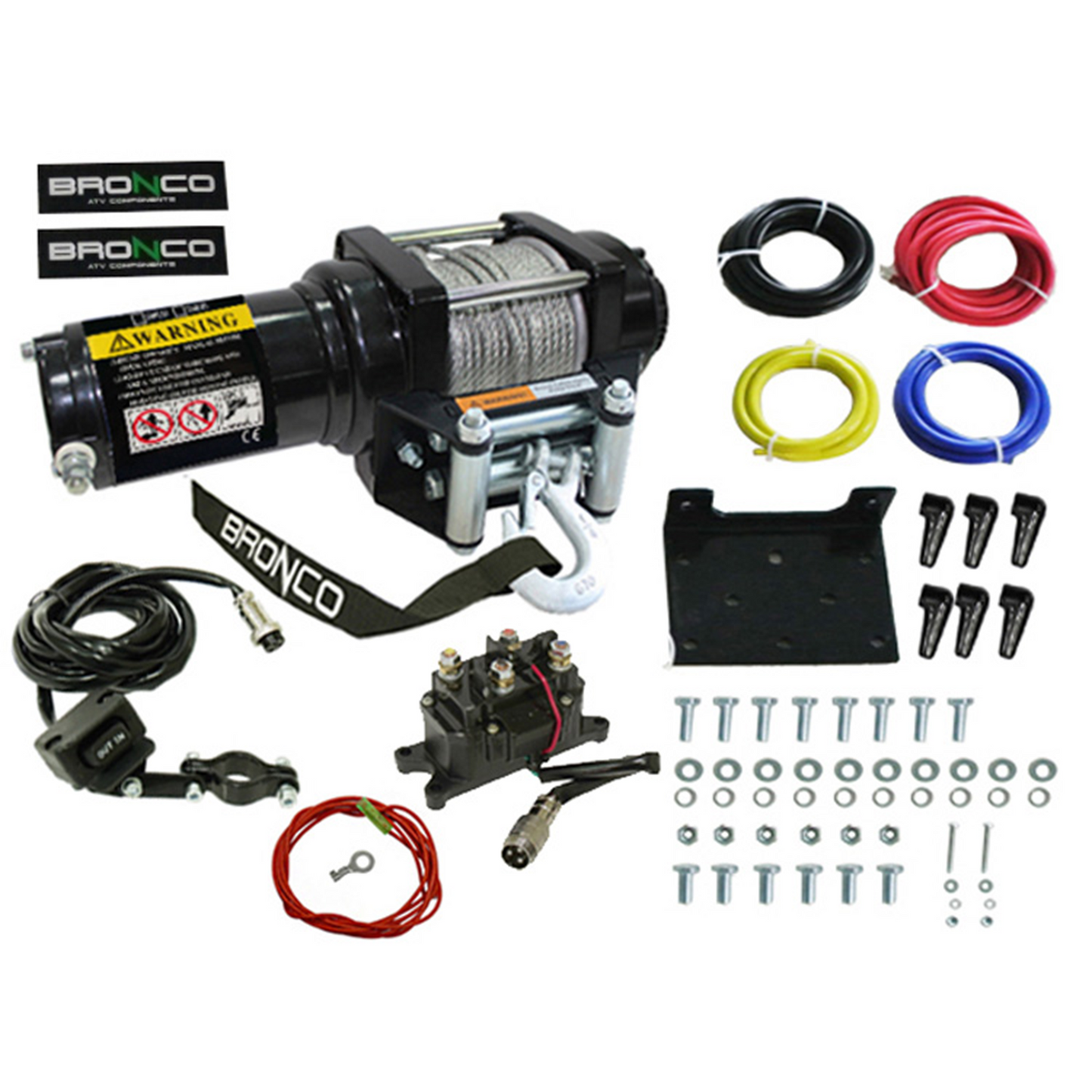 Bronco 3500 Lb Winch Steel Cable - AC-12017