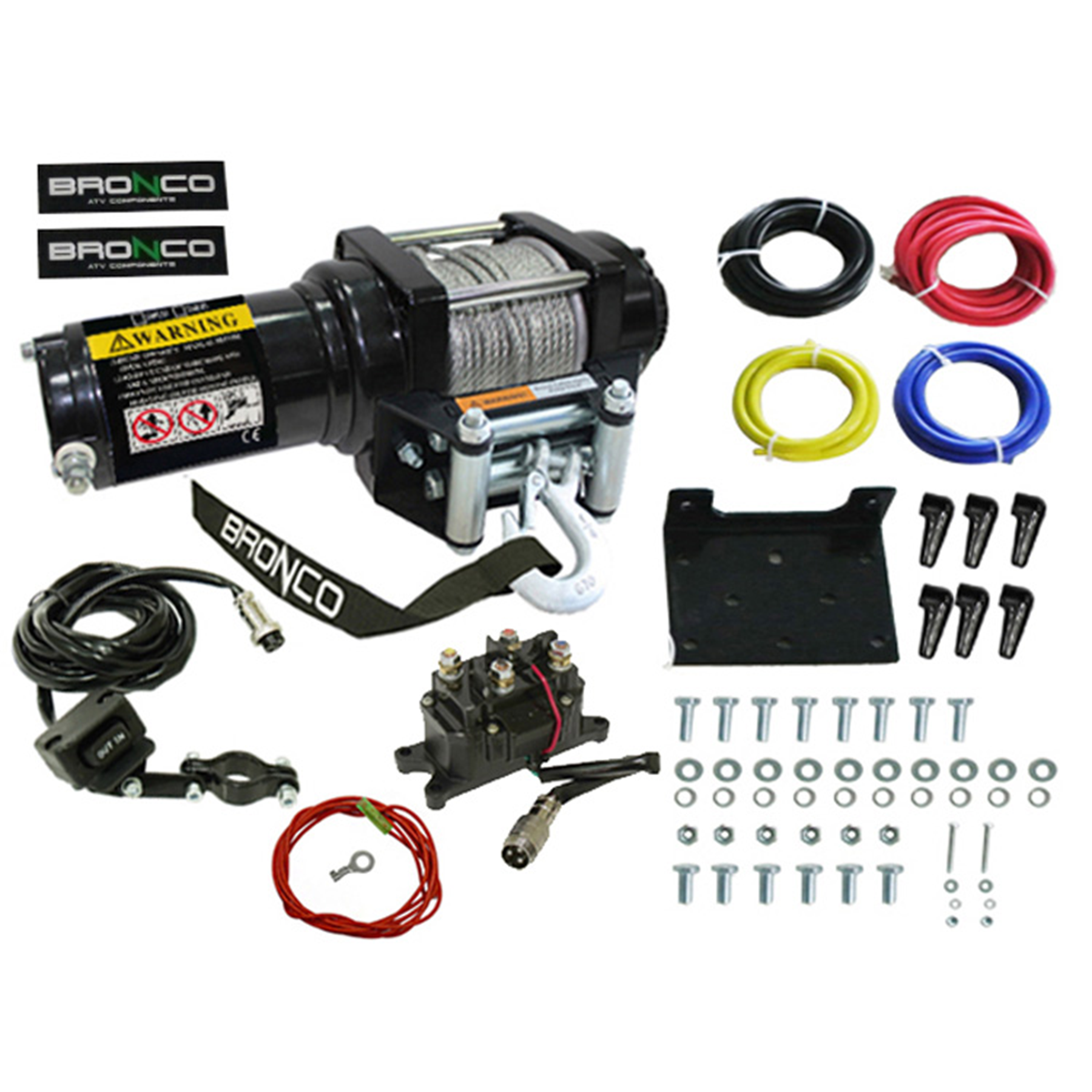 Bronco 3500 Lb Winch Steel Cable - AC-12017
