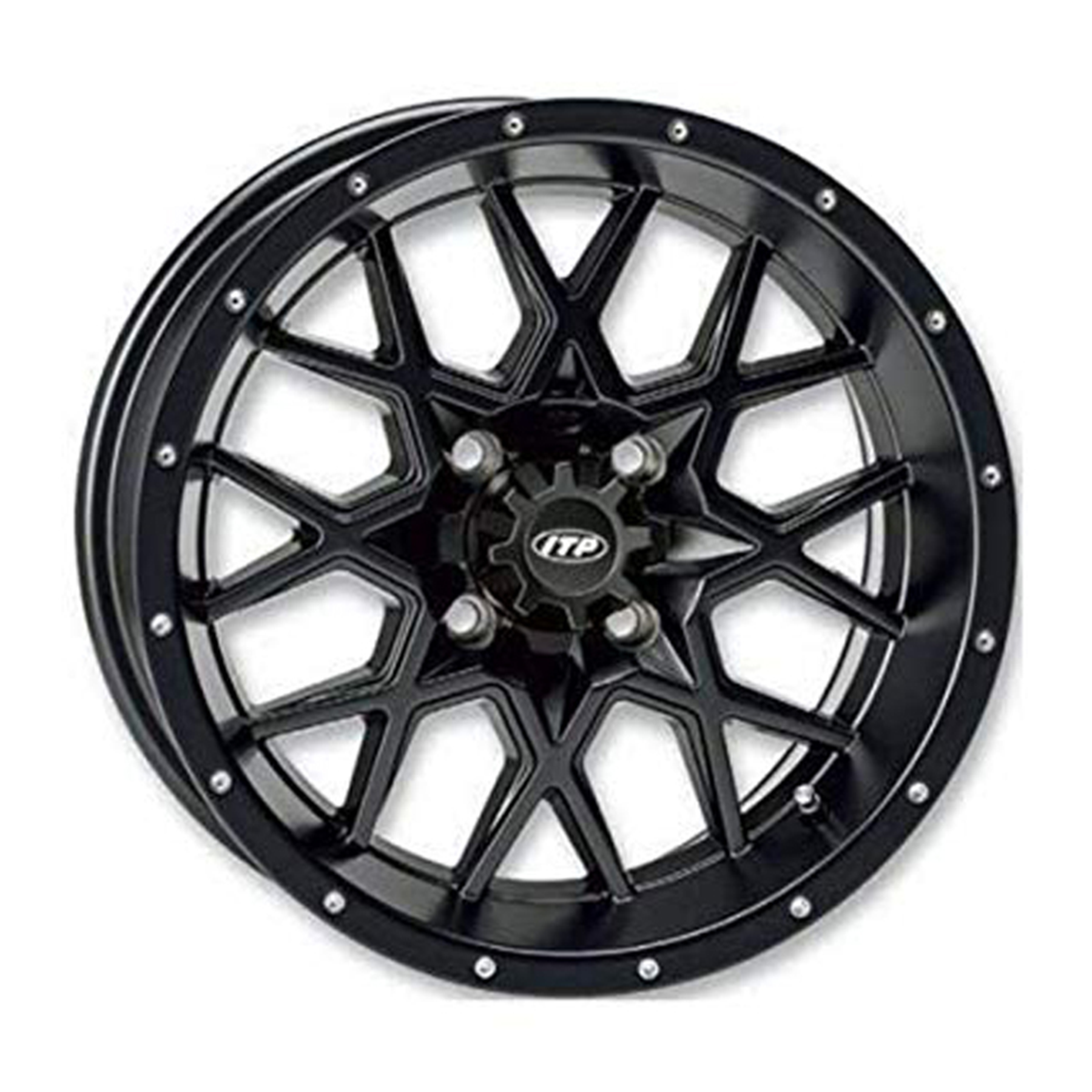 Itp Hurricane Wheel 15X7 Matteblack (15RB118BX) - 1528645536B