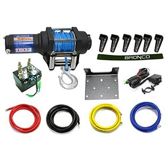 Bronco 3500 Lb Winch with Synthetic Rope - AC-12020-3
