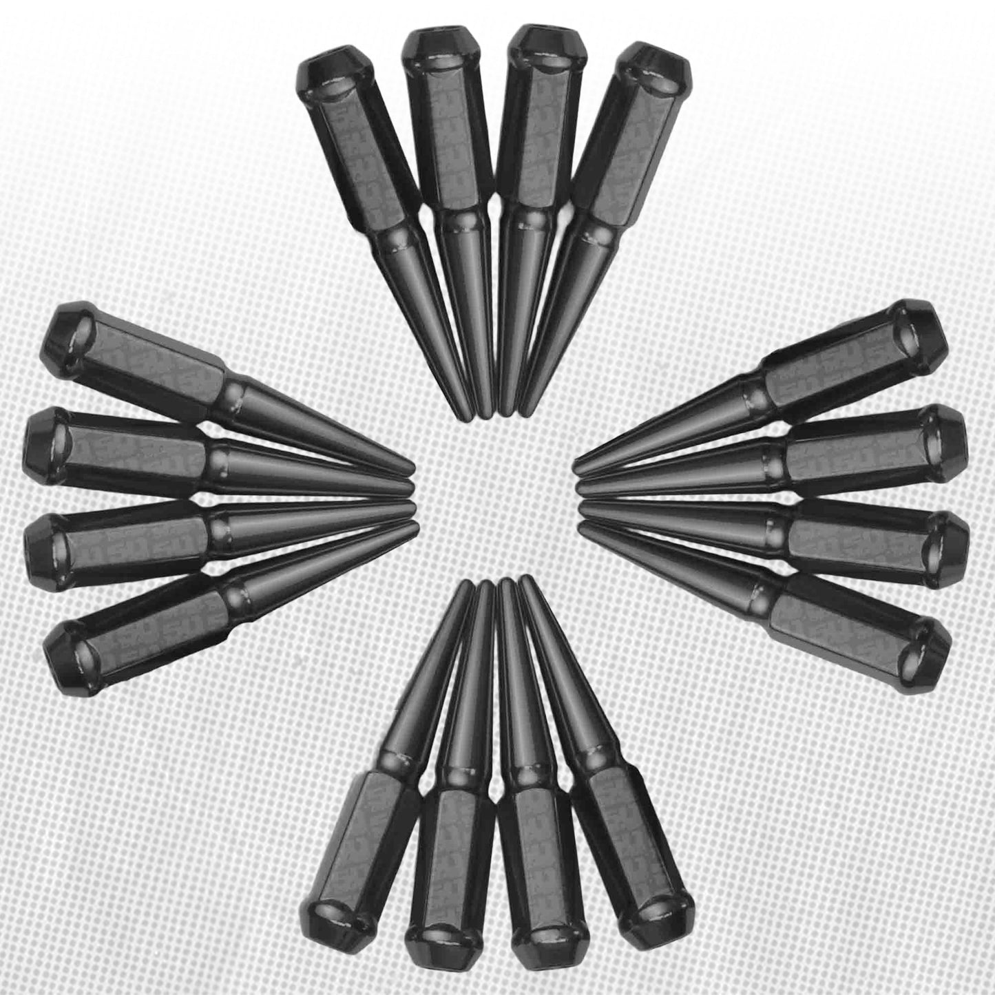 12x1.5mm Extended Spike Lug Nuts - 60 Degree Taper Seat