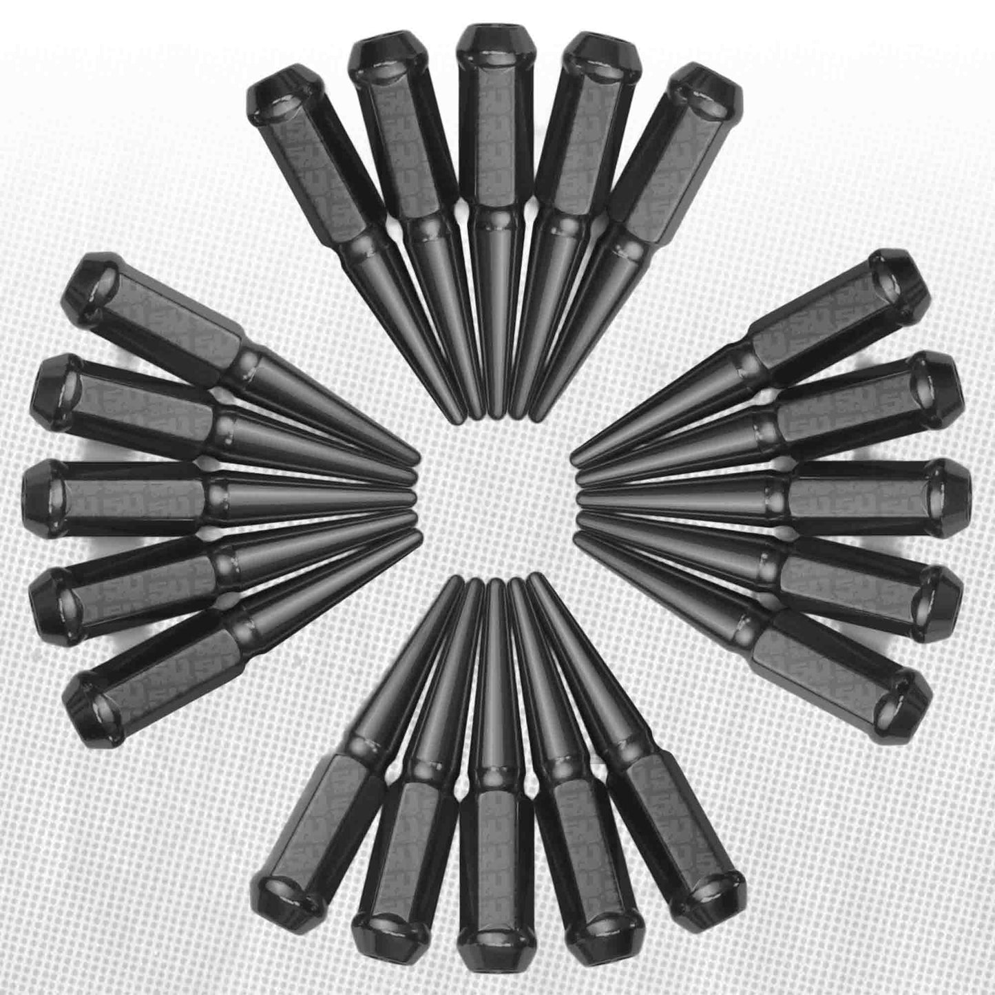12x1.25mm Extended Spike Lug Nuts - 60 Degree Taper Seat