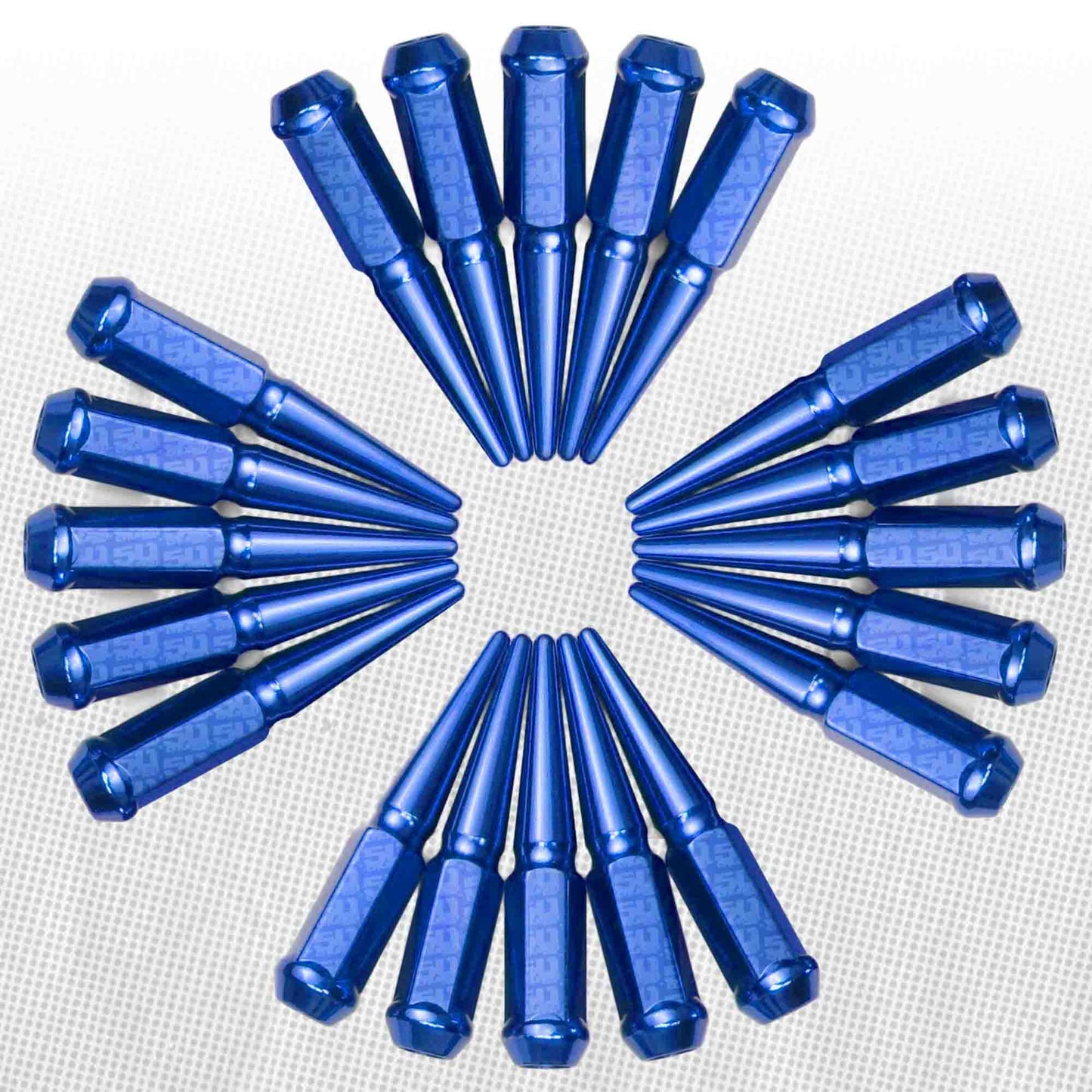 10x1.25mm Extended Spike Lug Nuts - 60 Degree Taper Seat