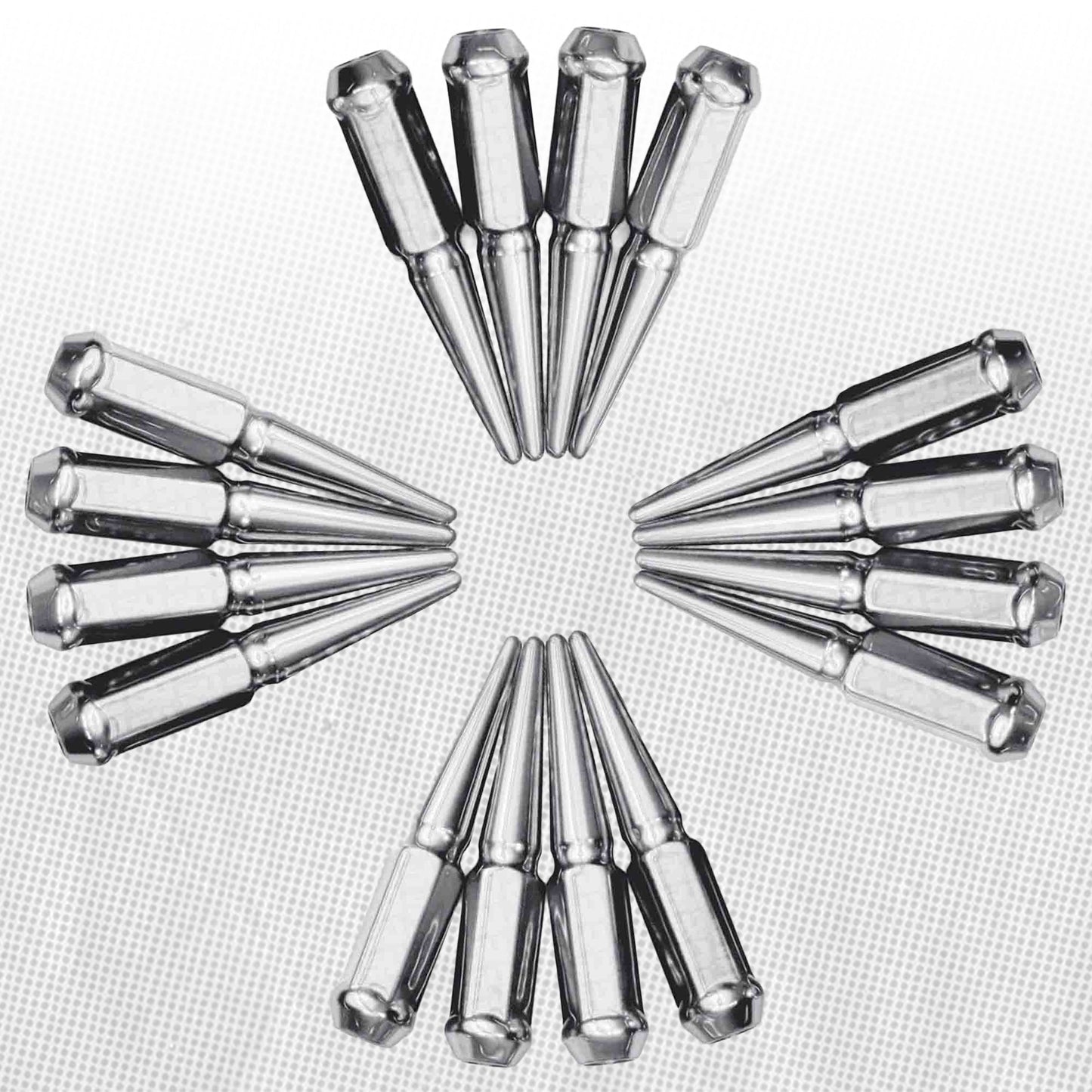 12x1.5mm Extended Spike Lug Nuts - 60 Degree Taper Seat